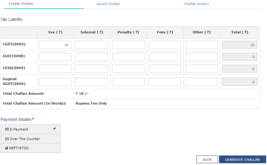 GST Payment online